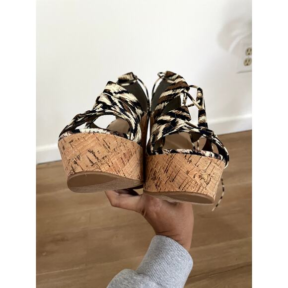 Bamboo Animal Print Heels Size 8 - Picture 3 of 11